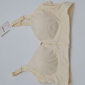 Uplacy Cream Wirefree Front Closure Bra